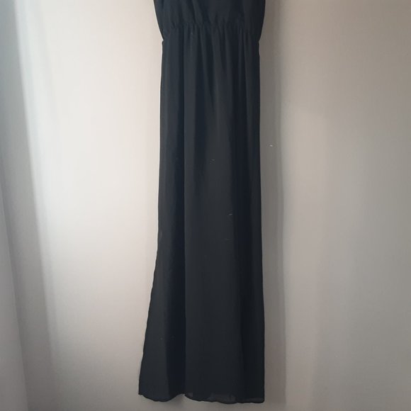 🌞 H&M Divided Black Sheer Maxi Cami Dress | 2 - Picture 9 of 13